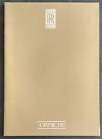 ROLLS ROYCE Corniche Car Sales Brochure 1982  Ref SA462 40M 682 SP