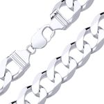 Sterling Silver Large Heavy 15mm Chunky Men's Curb Chain Necklace 22 24 26 30