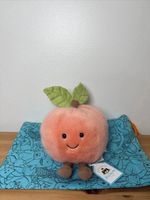 JellyCat Amuseable Peach - 12CM Mini Christmas Gift Brand New w/Tags&Dust Bag