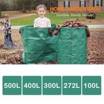 2/3/5PCS Garden Waste Bags Refuse Large Heavy Duty Sack Grass Leaves Rubbish Bag