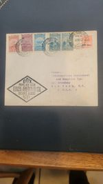 1931 Brazil Airmail DOX First Flight Cover FFC Rio De Janeiro to New York NY USA