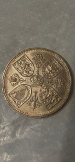 1953 Queen Elizabeth II Coronation Five Shillings Coin Crown