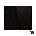 13 amp Plug-in Induction hob with ILVA Glass, Boost, Power 2800W, 4 zones