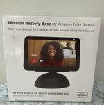 Mission Battery Base for Amazon Echo Show 8  MC59B - Black  NEW
