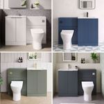 Hudson Reed 1000mm Doric Fluted Combination Packs Bathroom Sink Basin WC