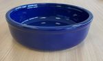 Terracotta Glazed Dish Bowl Blue 28.5cm Diameter 8.5cm depth - ELM RR
