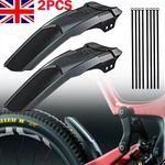 2x Cycling MTB Mudguard Mud Guard Mountain Bike Bicycle Fender Front Rear Tyre^*