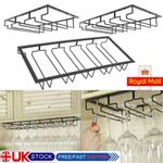 Wine Glasses Rack Under Cabinet Stemware Rack Hanger for Cabinet Kitchen Bar