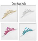 Baby Toddler Glitter Crown Headband Gold Silver Blue Pink Elastic Hair Band