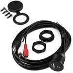 Boat Car Stereo Radio USB Extension Cable Marine Dash Mount Radio AUX Adapter