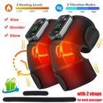 3 in 1 Heating & Vibration Knee Shoulder Elbow Support Brace Arthritis Massager