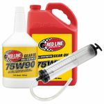 Red Line 75W90 GL5 Synthetic Gear Oil. 75W-90 with optional Sealey AK54 Syringe