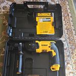 DEWALT 230V Corded Hammer Drill with Auxiliary Handle, Case & Manual