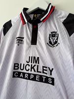 Hope + Glory Sportswear Mossley AFC Retro Shirt White Short Sleeve Adults M