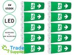 10x Eterna LED Emergency Bulkhead Light 4W Maintained Non Maintained IP65 6400K