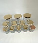  Candle containers jars with Lids and gift boxes, 12 Set of 7 OZ glass jars