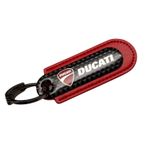 Ducati Leather Carbon Motorcycle Motorbike Keyring Key Fob V2 V4 Streetfighter