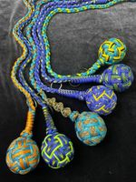 Paracord LARGE Keyring Globe knot Golf Ball, NEW COLOURS