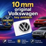Brand New 2 Pack VW 10mm Key Fob Emblems OEM 5H0837891FOD