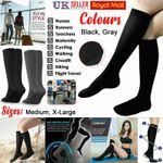 Compression Socks – Flight Travel DVT Support for Swollen Legs Fatigue UK