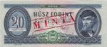 Hungary 20 forint 1969 - MINTA SPECIMEN