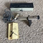 Vintage Sony F-96 Dynamic Microphone with original Box, stand and instructions 