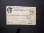Scotland Stationery KEVII 3d Registered Envelope size F H&B RP24 BLAIRGOWRIE cds