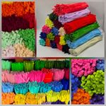 Craft Pipe Cleaners 30cm Art & Crafts Chenille 46 colours 10-200 Soft Stems Wire