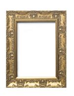 WIDE Ornate Shabby Chic Antique swept Picture frame photo frame GOLD  / MUSE 