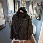 Bogner Men’s Hooded Ski Jacket Black Full Zip Winter Solid Long Sleeve