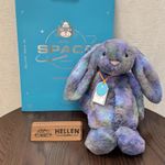 Jellycat Plush Toy Zodihop Luxe Bunny Space Experience Seoul dust bag+tags