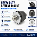 Heavy Duty Beehive Antenna Mount 3/8 Stud CB Ham Radio Mobile Antenna Mount