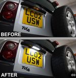 LED Rear Number plate light upgrade SMD licence lamp for Freelander 1 TD4 bulb