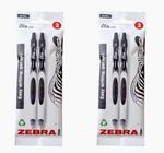 4 Brand New Zebra Ola Gel Pens Black Ink Retractable Medium Point Gel Pen.