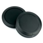 Rear Lens Cap & Body Cap Set for Canon EOS R RF Mount Lenses & Cameras RP R5 R6