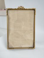 Antique French Gilt Ormolu Photo Frame Velvet Back Fits 4.75" x 7" Photo