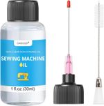 Sewing Machine Oil 30ml with Applicator & Brush, Clear Odorless Low-Viscosity