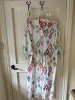 Villagallo Women’s Linen Shirt Dress Cover-Up with Belt  Size 44 Uk14