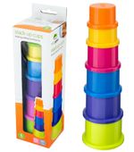 6pcs Stacking Cups Baby Toddler Toys Colourful Building Blocks Nesting Sorting