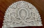 Vintage Lace Tea Cosy Cover Large Size 14.5x11 Inches Cream