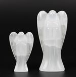 Selenite Crystal Angel Figurine – 10–20cm, Grade A, Morocco – Spiritual Gift