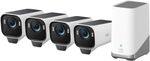 eufyCam S3 Pro 4 Cam Kit 4K Solar Security Cameras with Colour Night Vision
