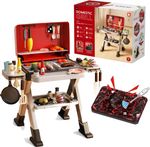 Toy BBQ Grill Realistic Smoke Lights & Sounds 63PCs Pretend Play Cooking Playset