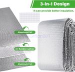120cm x 60cm Double Foil Radiator Insulation Heat Reflective Energy Saving