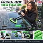 Dunlop Windscreen Extendable Microfiber Glass Cleaner Cloth Demister Pad Car