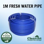 1m Campervan/Motorhome Fresh Water Pipe, 10mm Food Grade Water Pipe Caravan Hose