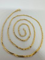 9ct Yellow Gold 1.5 mm Fine Singapore Chain Necklace 20” New