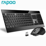 Premium Wireless Keyboard and Mouse Combo Ultra Slim Bluetooth RAPOO 9900M (VAT)