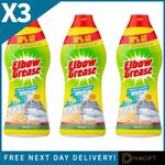 3 x ELBOW GREASE CREAM CLEANER 540G ALL PURPOSE KITCHEN BATHROOM STAIN REMOVER