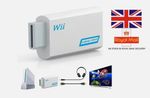 Wii TO HDMI Adapter Converter Wii2HDMI with 3.5mm Audio Video 1080P HD Output UK